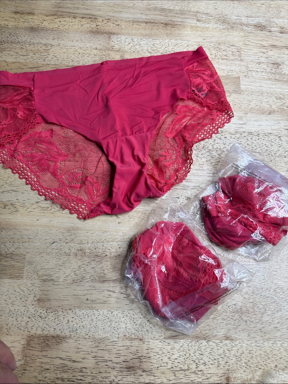 Soma Red Lace Bikini hipsters